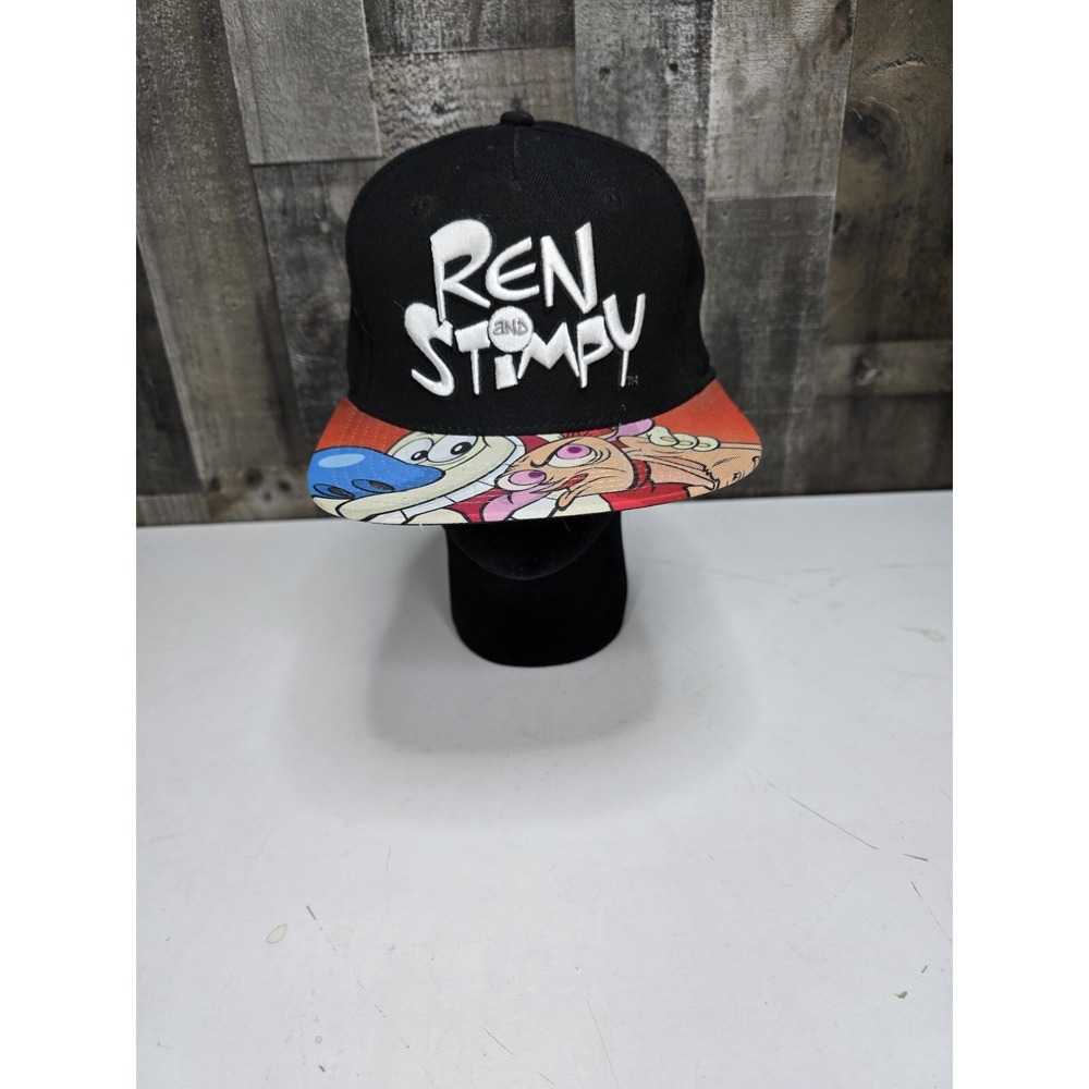 2017 Viacom Nickelodeon Ren & Stimpy Show Cap Adjustable Strap Black